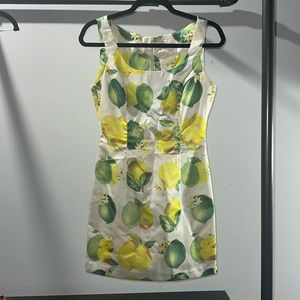 Cara Bon Lemon / Lime mini dress size 4.    PRICE IS FIRM